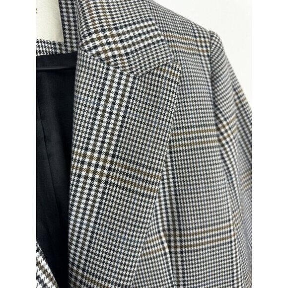 MAJE Blazer Vicar Checked Jacquard Blazer Jacket Medium - Picture 8 of 13